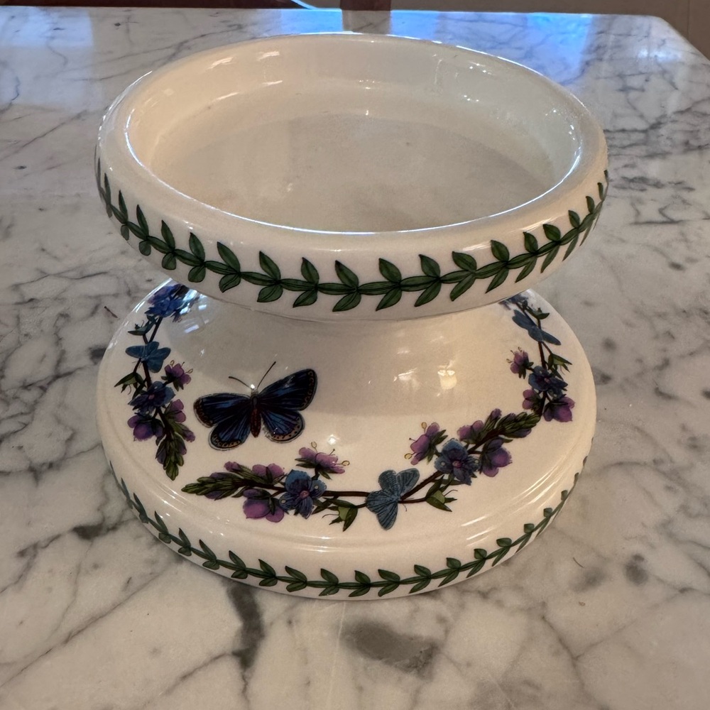 Portmeirion hurricane lamp candle holder, 4x6, like new